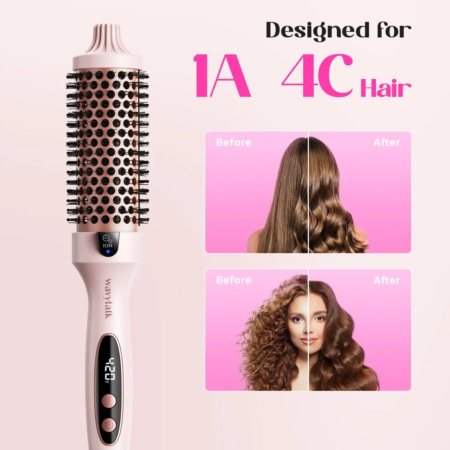 Wavytalk Blowout Boost Ionic Thermal Brush 1.5 Inch